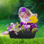 Window Box Planter, 10 Pack Plastic Vegetable Flower Planters Boxes 17 Inches - Image 6