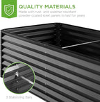 Best Choice Products 8x4x2ft Outdoor Metal Raised Garden Bed, Deep Root Planter - Image 6