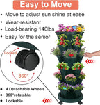 GameXcel Vertical Planter, 6 Tier Stackable Strawberry Planter - Image 6