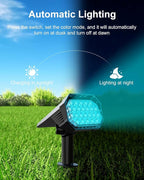 6 Pack Color Changing Solar Powered Outdoor Spot Lights Outside Landscape - Image 8