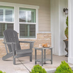 Adirondack Outdoor Side Table, 2-Tier Sturdy Patio End Table Weather Resistant - Image 2
