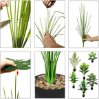 Artificial Plants in Pots Large Fake Tree Floor Faux Tropical Plants Decorative - Image 7