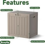 EasyUp 30 Gallon Outdoor Storage Box Waterproof, UV Resistant Outdoor Deck Box - Image 3