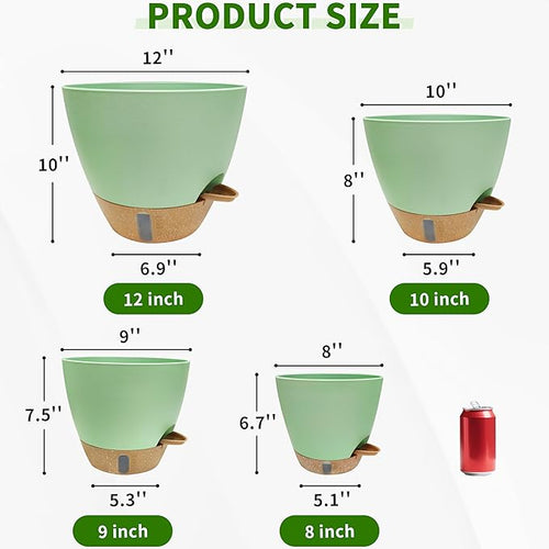 12/10/9/8 inch Self Watering Pots - Image 2