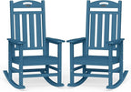 Oversized Outdoor Rocking Chairs Set of 2, High Back Outdoor Rocker Chair by Suunyn