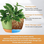 4 Pack Plastic Hanging planters - Image 4