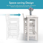 Ciokea 3 Pcs Outdoor Bar Height Table Set, Heavy-Duty All-Weather HDPE Patio - Image 8