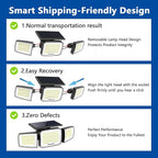 Solar Security Light Outdoor Super Bright LED, Motion Sensor Flood Light - Image 2