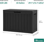 YITAHOME 45 Gallon Deck Box, Outdoor Storage Box - Image 7