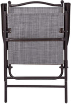 Giantex Set of 2 Patio Folding Chairs, Outdoor Patio Dining Chairs w/Armrest - Image 6