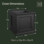 Mayne 5825W Fairfield Patio Planter - Image 6