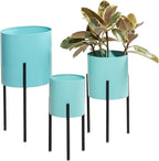 Deco 79 Metal Indoor Outdoor Planter Minimalistic Large Planter Pot by Deco79
