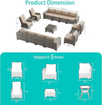 13-Piece Outdoor Patio Furniture Set - Image 5