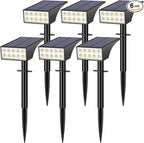 Solar Spot Lights Outdoor, Solar Lights Outdoor Waterproof IP65, 4 Lighting by WENATY