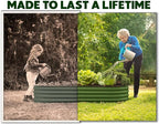 Plant & Plot Galvanized Raised Garden Beds Outdoor // 4×2×1 ft Planter Raised - Image 3