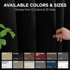 Joydeco Blackout Patio Sliding Door Curtains 108 Inches Long, Grommet Privacy - Image 9