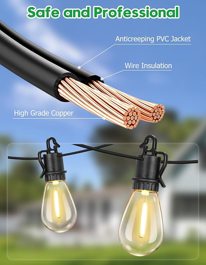 100FT Outdoor String Lights - Image 5