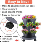 DUNCHATY Stackable Planter, Vertical Garden Planter - Image 6