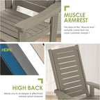GREENVINES Outdoor Rocking Chairs | Set of 2 | Porch Rocker | HDPE Plastic | - Image 6