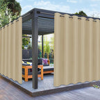 PureFit Outdoor Curtains for Patio Waterproof Weatherproof, UV Resistant by PureFit
