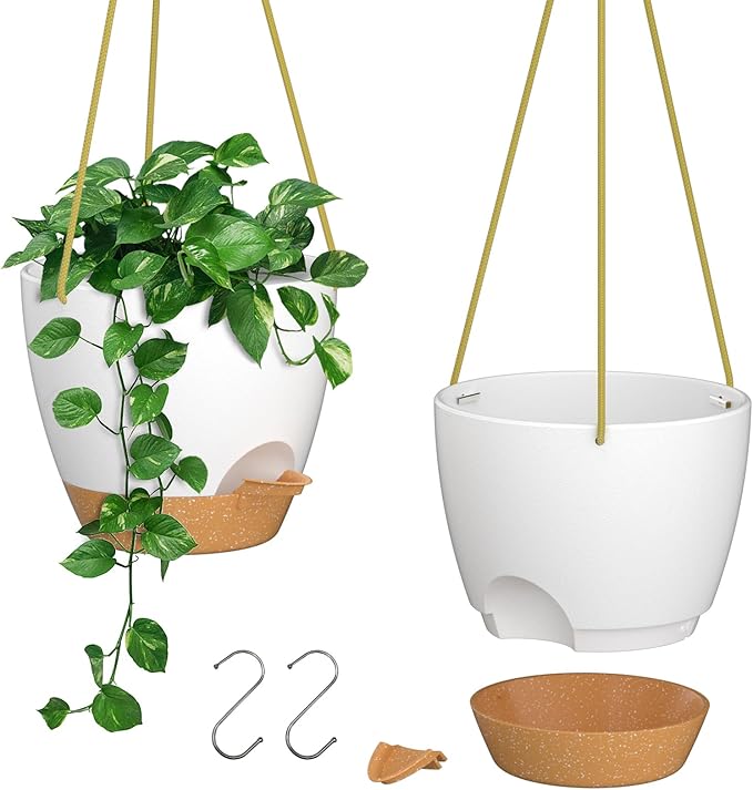 ZMTECH 10 Inch Hanging Planters by HighQualityGardeningTools
