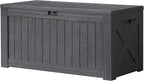 Devoko 120 Gallon Deck Box Resin Outdoor Storage Box Waterproof by DEVOKO