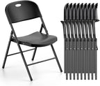 Nazhura 350 Weight Limit Heavy Duty Plastic Folding Chair by NazhuraGoodCompanionAtHome