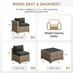 Aoxun Patio Furniture Sets, 7-Piece Outdoor Patio Furniture - Image 7