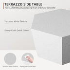UPHA Outdoor Hexagon Coffee Table, Small Modern Minimalist Accent Tables - Image 3