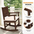 VINGLI Outdoor Rocking Chair, Weatherproof Rocker - Image 4
