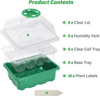 Bonviee 5-Pack Seed Starter Trays, Seed Starter Kit - Image 2