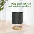 8/7/6 inch Flower Pots, 3 Pack Cylinder Plant Pots - Image 4