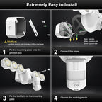 SANSI 55W Motion Sensor Outdoor Lights 7000LM Super Bright LED Security Lights - Image 8