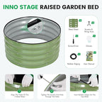 INNO STAG 3 Pcs Round Galvanized Raised Garden Bed — 2×2×1ft Planter Box - Image 6