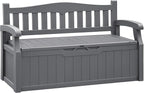Flamaker 80 Gallon Storage Bench Outdoor Indoor, Durable All-Weather Seating by Flamaker