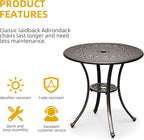 DWVO 25 Inches Round Patio Dining Table - Image 5