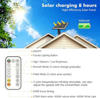 MEIKEE Solar Spot Lights Outdoor, 4-in-1 Solar Landscape Lights, 4W/6V IP66 - Image 7