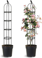 2 Pack Trellis for Climbing Planting Outdoor, 6ft Plant Trellis-Rustproof Metal by Anothera