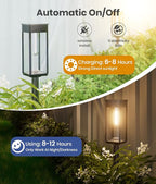 Solar Pathway Lights Outdoor, 8 Pack Bright Solar Lights Outdoor, Auto On/Off - Image 7