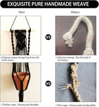 Artilady Black Plant Hanger Macrame Hanging Planter - Image 4