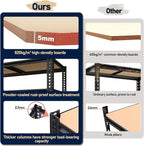 Garage Storage Shelves 72'', 2400 LBS Garage Shelving Units, Storage Shelves - Image 6
