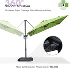 PURPLE LEAF 8 Feet Patio Umbrella Outdoor Cantilever Square Umbrella Aluminum - Image 6