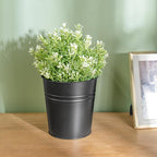 Dahey 10 Pcs Hanging Flower Pots Metal Iron Bucket Outdoor Planter - Image 7