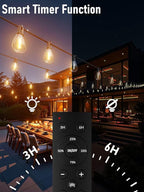 luckystyle 100FT LED Outdoor String Lights - Image 6