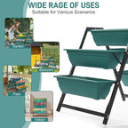 Outvita Green Raised Garden Planter Bed, Tiered Planter Stand - Image 7