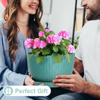 12 Inch Large Plant Pots for Indoor or Outdoor Plants, Wide Water Ripples - Image 5