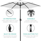 Best Choice Products 7.5ft Heavy-Duty Round Outdoor Market Table Patio Umbrella - Image 5