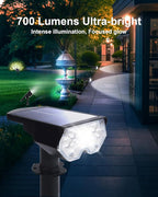 2 Pack Solar Powered Outdoor Spot Lights Outside Waterproof 20 LEDs Landscape - Image 2