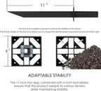 Kozyard 50" W x 48" H Outdoor Privacy Screens Aluminum Post, Air Conditioner - Image 7