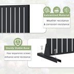 Casaphoria Metal Privacy Screen Outdoor, Fence Black - Image 5